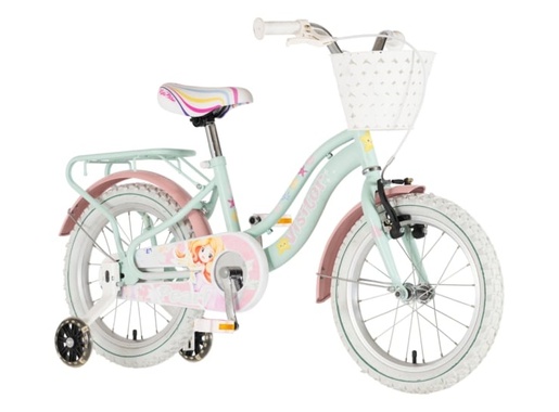 Bicikl kids visitor pearl 16" 9" v-brake  kontra 105-125cm (16") tirkiz 1160128