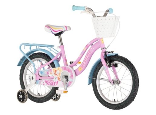 Bicikl kids visitor pearl 16" 9" v-brake  kontra 105-125cm (16") roze 1160127