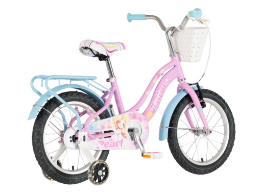 Bicikl kids visitor pearl 16" 9" v-brake  kontra 105-125cm (16") roze 1160127