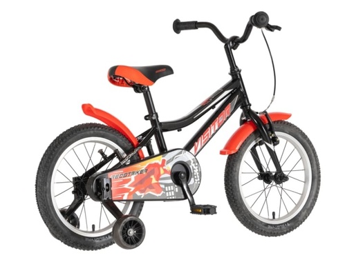 Bicikl kids visitor redstriker 16" 9" v-brake  kontra 105-125cm (16") crno crveni 1160130