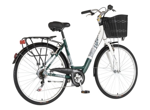 Bicikl fashion visitor bloom 28" alu 19" v-brake  6 brzina 155-178cm (s/m) zeleno beli 1282080