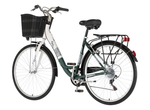 Bicikl fashion visitor bloom 28" alu 19" v-brake  6 brzina 155-178cm (s/m) zeleno beli 1282080