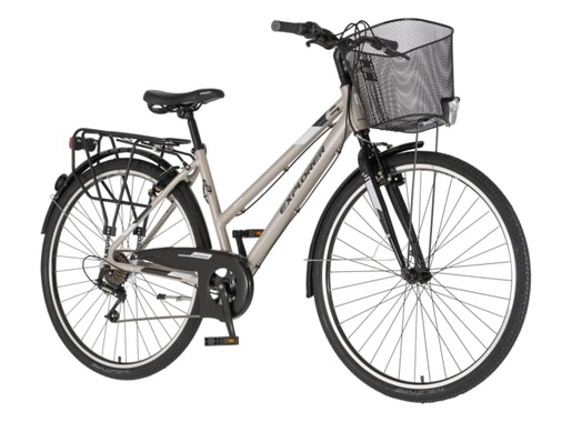 Bicikl tour explorer axys lady 28" alu 17" v-brake  6 brzina 155-178cm (s/m) sivi 1282087