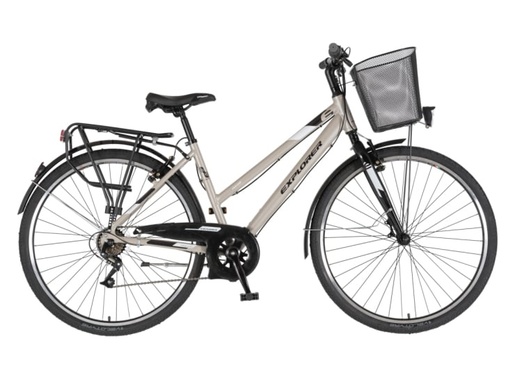Bicikl tour explorer axys lady 28" alu 17" v-brake  6 brzina 155-178cm (s/m) sivi 1282087