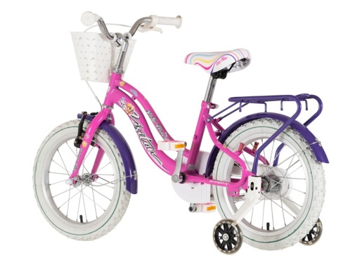 Bicikl kids visitor best friend 16" 9" v-brake  kontra 105-125cm (16") roze  neon uv sjaj 1160129