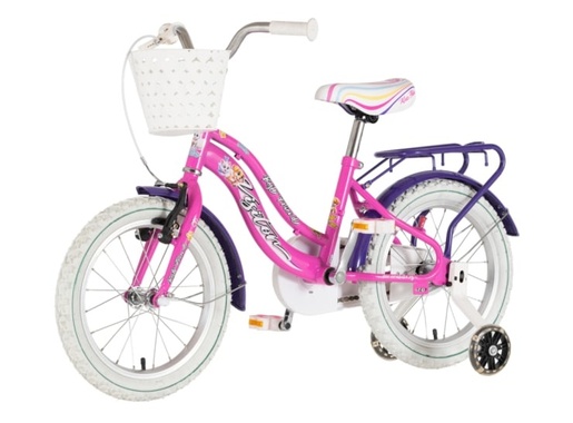 Bicikl kids visitor best friend 16" 9" v-brake  kontra 105-125cm (16") roze  neon uv sjaj 1160129