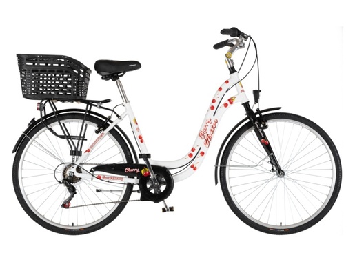 Bicikl fashion visitor cherry 28" alu 19" v-brake  6 brzina 155-178cm (s/m) belo crveni 1282064