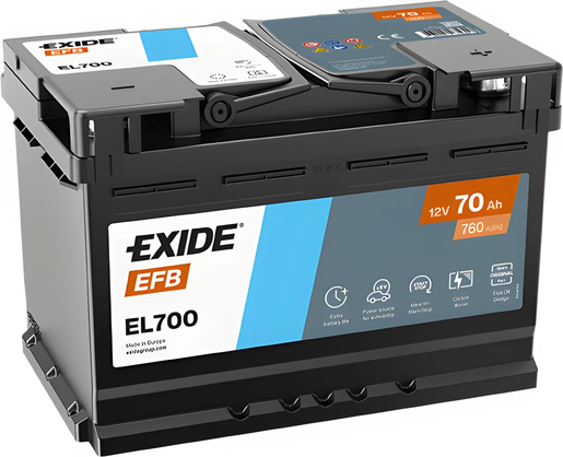 Exide Start-Stop akumulator za automobile 12V 70Ah EL700