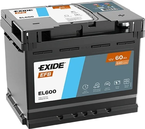 Exide Start-Stop akumulator za automobile 12V 60Ah EL600