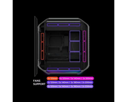 COOLER MASTER COSMOS Alpha Silver Gaming kućište (C700-KGNN-S00) sivo