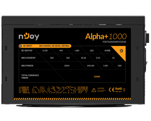 NJOY Alpha+ 1000 1000W napajanje (PSAT6100A2MCVCZ01B)