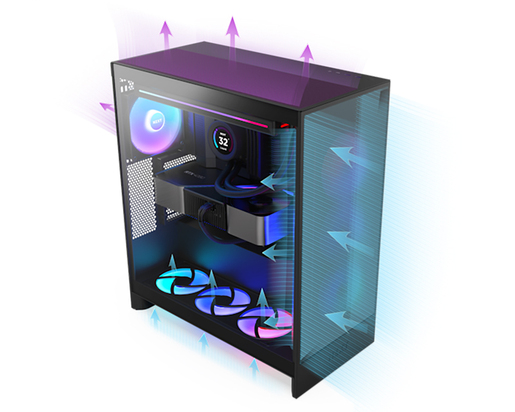NZXT H7 Flow RGB kućište crno (CM-H72FB-R1)