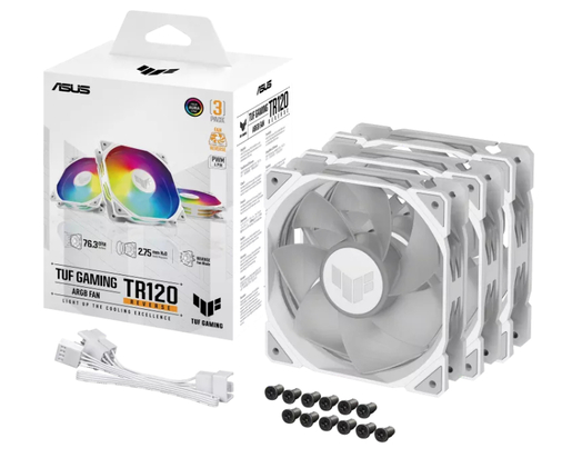 ASUS TUF GAMING TR120 ARGB REVERSE WHITE 3IN1 ventilator