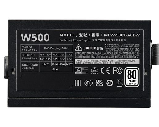 COOLER MASTER Elite NEX W500 500W napajanje (MPW-5001-ACBW-BE1) 3Y