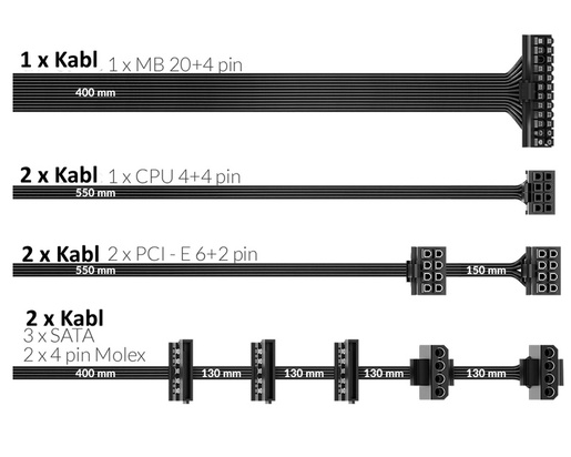 NJOY Nexo 850 850W napajanje (PSAT6085A40CZCO01B)
