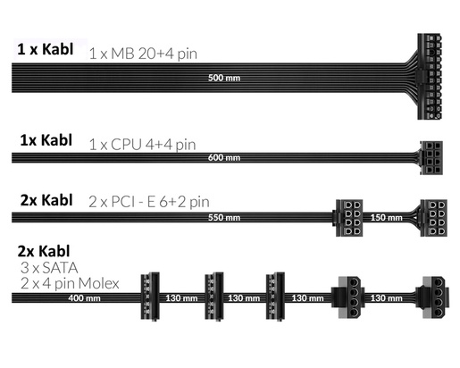 NJOY Titan+ 750 750W napajanje (PSAT5075A20CUCO01B)