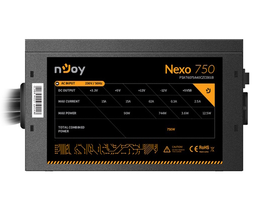 NJOY Nexo 750 750W napajanje (PSAT6075A40CZCO01B)
