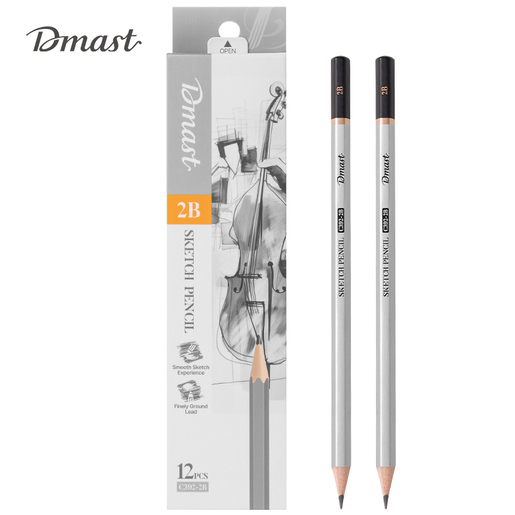 DELI GRAFITNA OLOVKA  ZA SKICIRANJE 2B DMAST PEBEO 1/12 EC392-2B