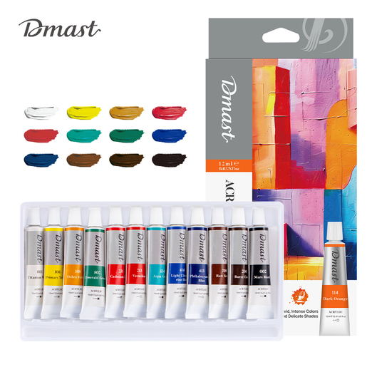 DELI AKRILNE BOJE  PROFESIONALNE 12ml DMAST PEBEO 1/12 EC331-12