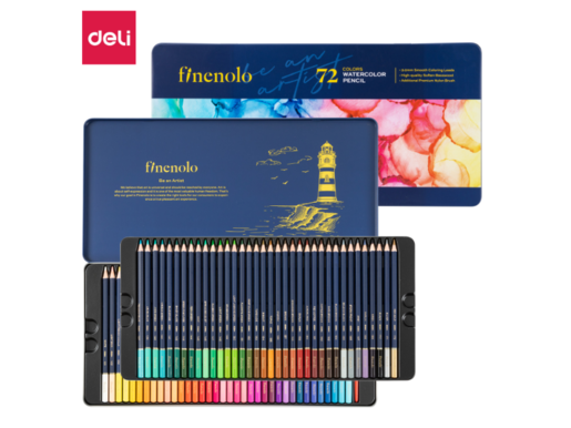 DELI DRVENE VODENE BOJICE  UMETNIČKE 1/72 u metalnoj kutiji EC129-72