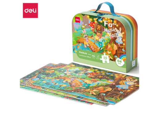 DELI PUZZLE KOFERČE  4 NIVO (SIJAJU U MRAKU) EH745