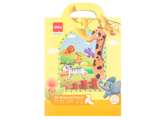 DELI ORIGAMI PAPIR  3D 1/10 tema ŽIVOTINJE 83610
