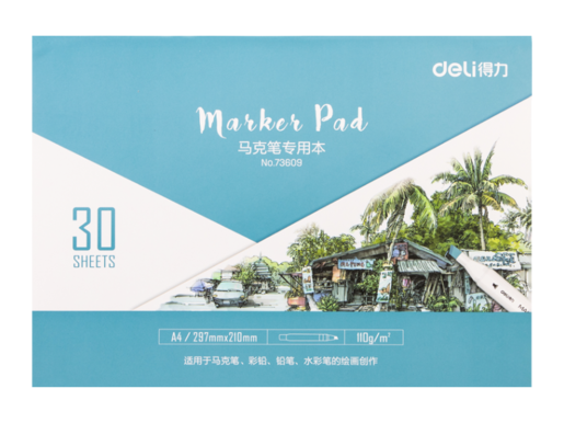 DELI BLOK SKETCH  A4 73609 30 listova