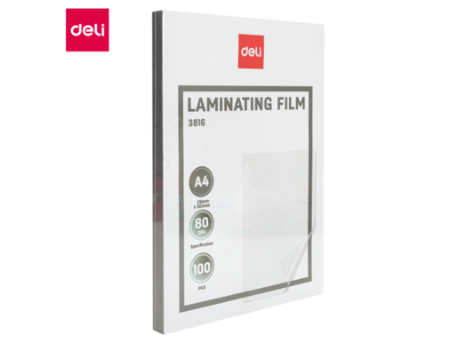 DELI FOLIJA ZA LAMINACIJU  A4 80mic 1/100 E3816