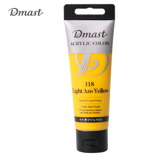 DELI AKRILNA BOJA  DMAST PEBEO 75ml 118 LIGHT AZO YELLOW EC330-LAY