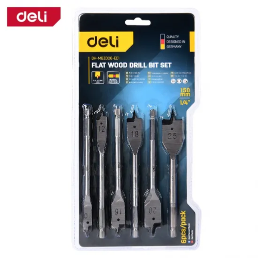 DELI Set leptir burgija za drvo DH-MBZ006-ED1 EDH-MBZ006-ED1