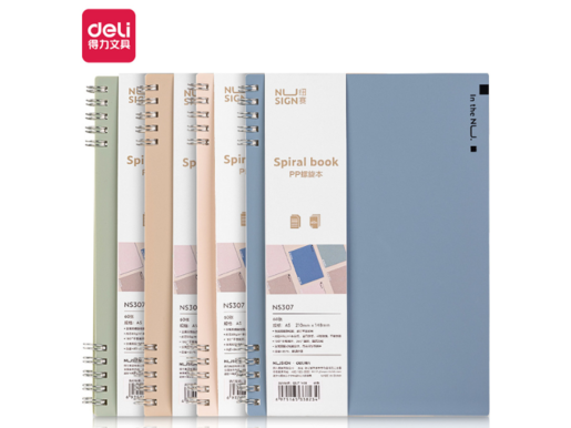 DELI SVESKA A5 PP KORICE  NU SIGN PASTEL NS307