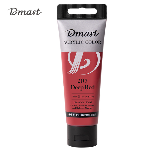 DELI AKRILNA BOJA  DMAST PEBEO 75ml 207 DEEP RED EC330-DR