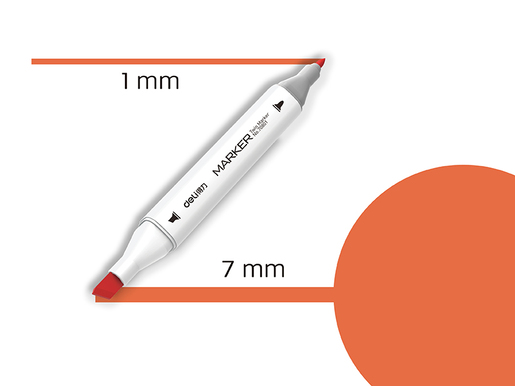 DELI MARKER SKETCH  22 FRANCUSKO NARANDŽASTA 70801A-22