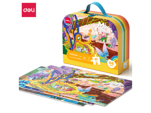 DELI PUZZLE KOFERČE  3 NIVO (SIJAJU U MRAKU) EH744