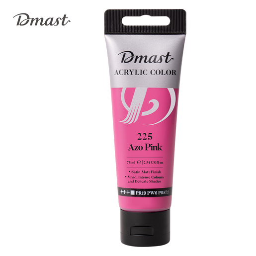 DELI AKRILNA BOJA  DMAST PEBEO 75ml 225 AZO PINK EC330-AP