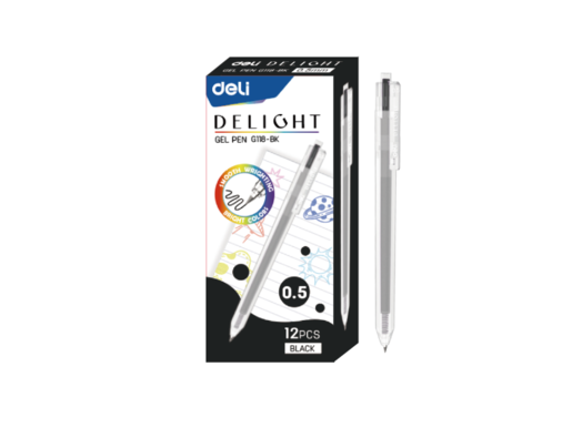 DELI ROLER GEL  CRNI EG118-BK