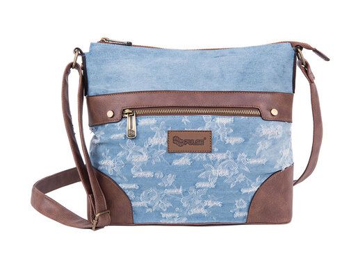 PULSE  TORBA NA RAME JEANS WORN OUT