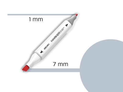 DELI MARKER SKETCH  GG3 ZELENO-SIVA 70801A-GG3