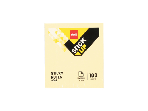 DELI STIKERI  BLOK 76x76mm ŽUTI EA00353 - 100 lista