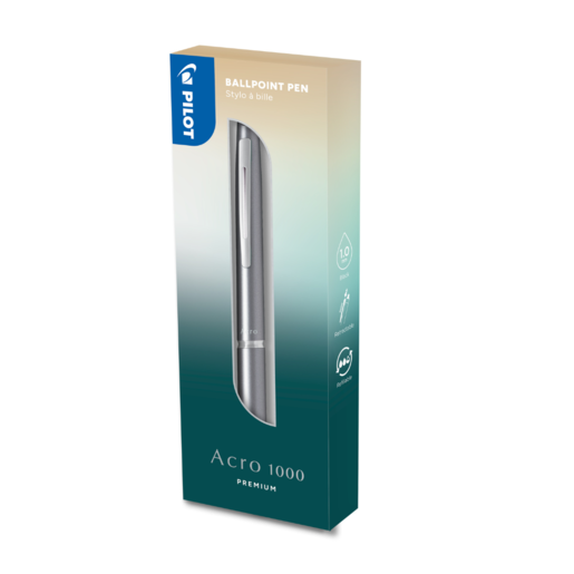 PILOT HEMIJSKA OLOVKA  ACRO 1000 1.0 SREBRNA U POKLON KUTIJI