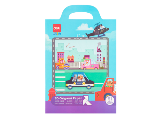 DELI ORIGAMI PAPIR  3D 1/10 tema AUTIĆI 83611