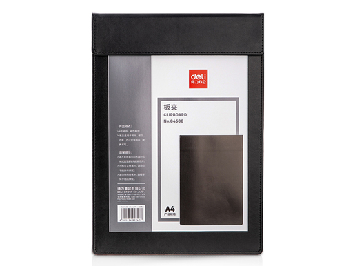 DELI ATAŠE MAPA  A4 SA MAGNETNOM KLIPSOM CRNA 64506