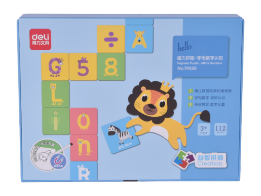 DELI MAGNETNA SLAGALICA  ZA UČENJE ALFABETA 74550