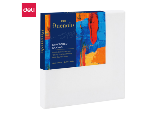 DELI SLIKARSKO PLATNO  NA RAMU 100% pamuk, 280g/m2,15cm*15cm EC279-1