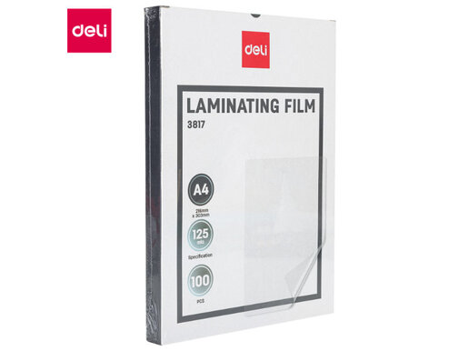 DELI FOLIJA ZA LAMINACIJU  A4 125mic 1/100 E3817