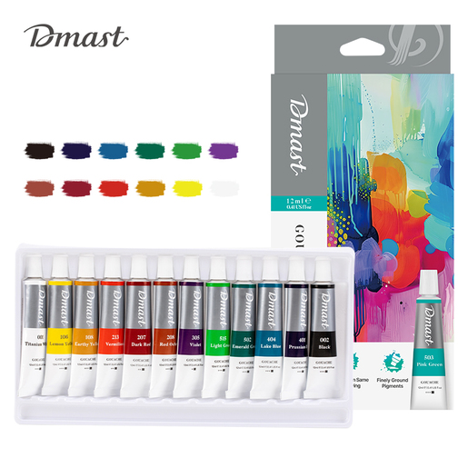 DELI TEMPERE  UMETNIČKE GOUACHE 12ml DMAST PEBEO 1/12 EC320-12