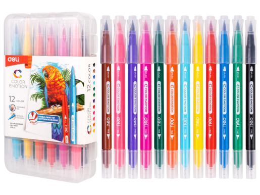 DELI FLOMASTERI  DVOSTRANI 1/12 EC151-12