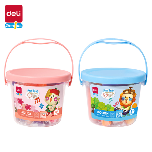 DELI MASA ZA MORANJE , 24 BOJE U PVC KOFICI 480g EY006