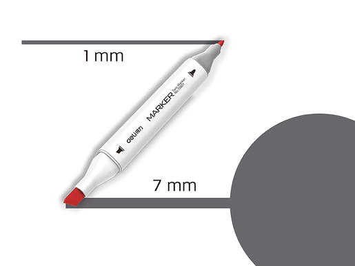 DELI MARKER SKETCH  WG8 TOPLO SIVA 70801A-WG8