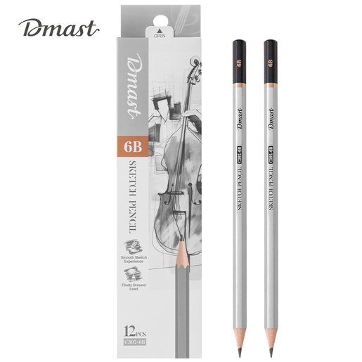 DELI GRAFITNA OLOVKA  ZA SKICIRANJE 6B DMAST PEBEO 1/12 EC392-6B